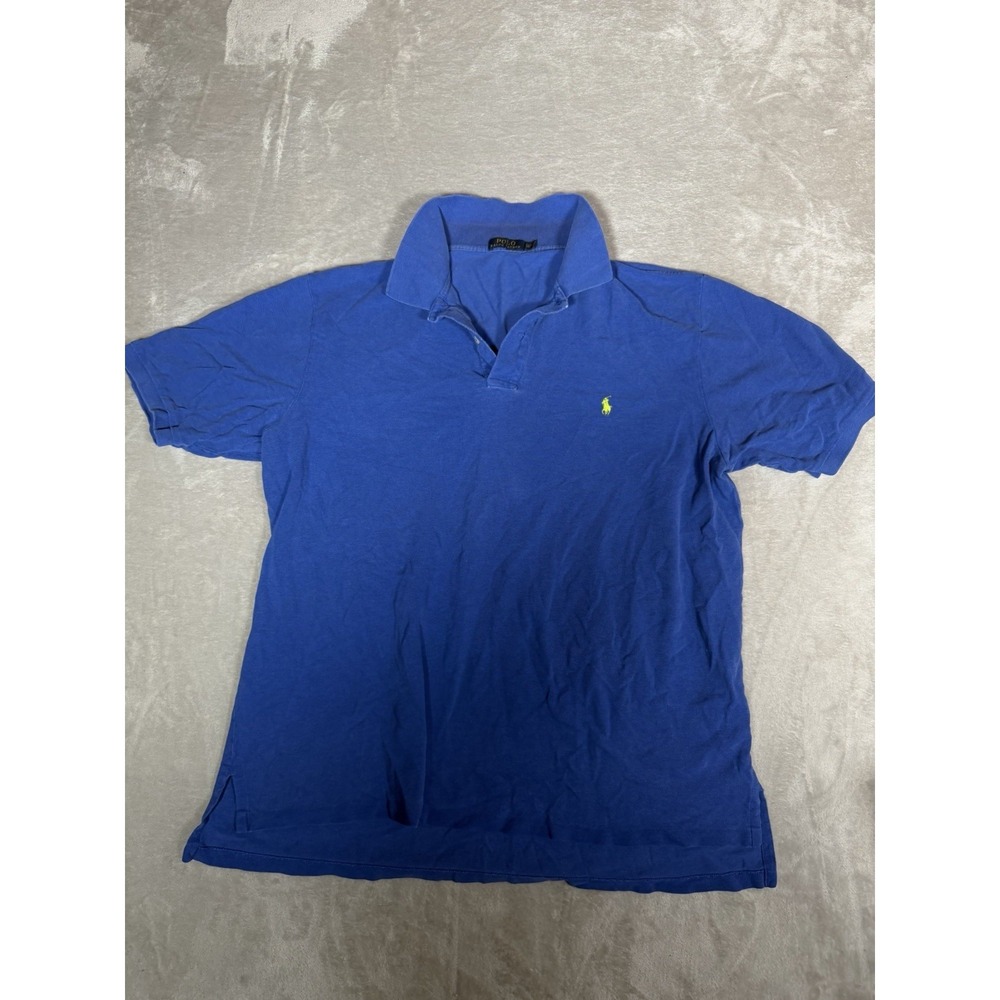 Polo Ralph Lauren Men's Solid Blue Short Sleeve Polo Shirt 2XLT Big & Tall